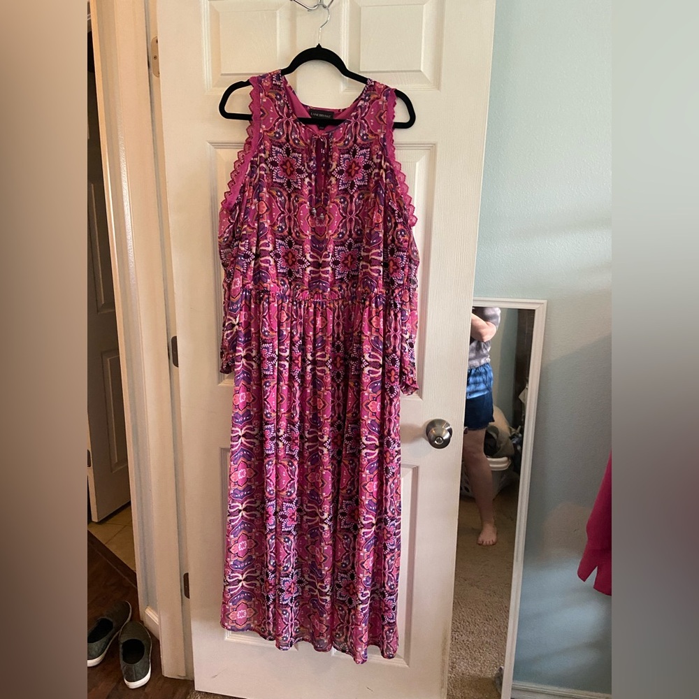 Lane Bryant cold shoulder maxi dress